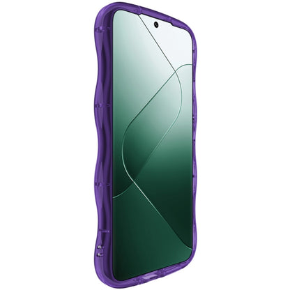 For Xiaomi 14 Pro 5G IMAK Wave Bubble Soft Shockproof Phone Case(Purple) - 14 Pro Cases by imak | Online Shopping UK | buy2fix