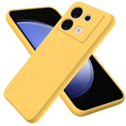 For Infinix Zero 30 5G Solid Color Liquid Silicone Dropproof Full Coverage Protective Case(Yellow) - Infinix Cases by buy2fix | Online Shopping UK | buy2fix