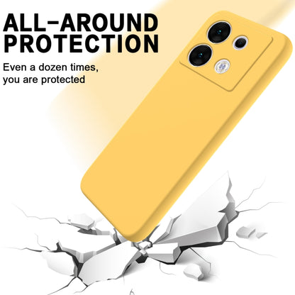 For Infinix Zero 30 5G Solid Color Liquid Silicone Dropproof Full Coverage Protective Case(Yellow) - Infinix Cases by buy2fix | Online Shopping UK | buy2fix