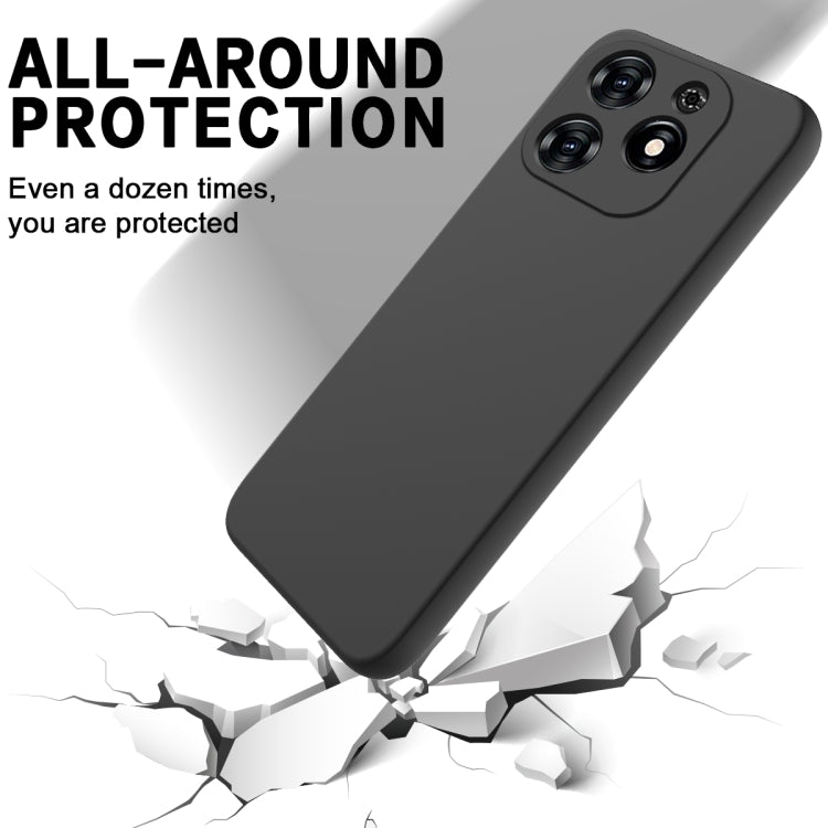 For Tecno Spark 20C/Go 2024 Solid Color Liquid Silicone Dropproof Full Coverage Protective Case(Black) - Tecno Cases by buy2fix | Online Shopping UK | buy2fix