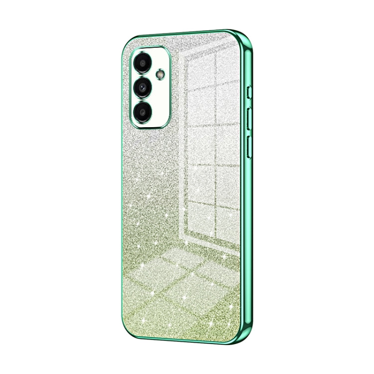 For Samsung Galaxy A14 5G Gradient Glitter Powder Electroplated Phone Case(Green) - Galaxy Phone Cases by buy2fix | Online Shopping UK | buy2fix