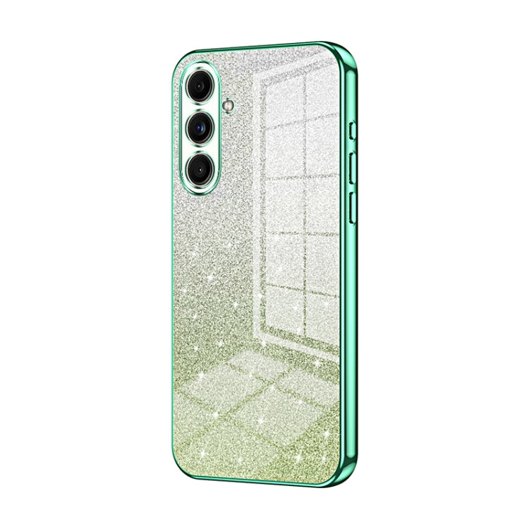 For Samsung Galaxy C55 Gradient Glitter Powder Electroplated Phone Case(Green) - Galaxy Phone Cases by buy2fix | Online Shopping UK | buy2fix