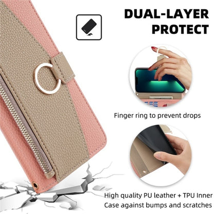 For Blackview A85 Crossbody Litchi Texture Leather Phone Case(Pink) - More Brand by buy2fix | Online Shopping UK | buy2fix