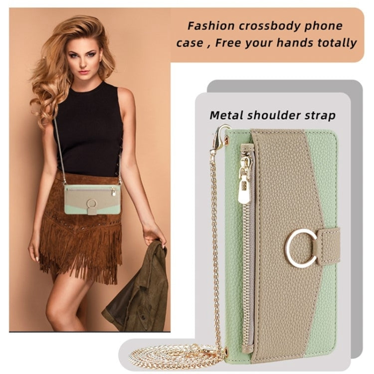 For Blackview Oscal C30 / Oscal C30 Pro Crossbody Litchi Texture Leather Phone Case(Green) - More Brand by buy2fix | Online Shopping UK | buy2fix