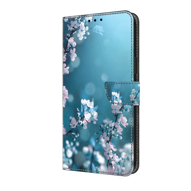 For Samsung Galaxy A55 5G Crystal 3D Shockproof Protective Leather Phone Case(Plum Flower) - Galaxy Phone Cases by buy2fix | Online Shopping UK | buy2fix