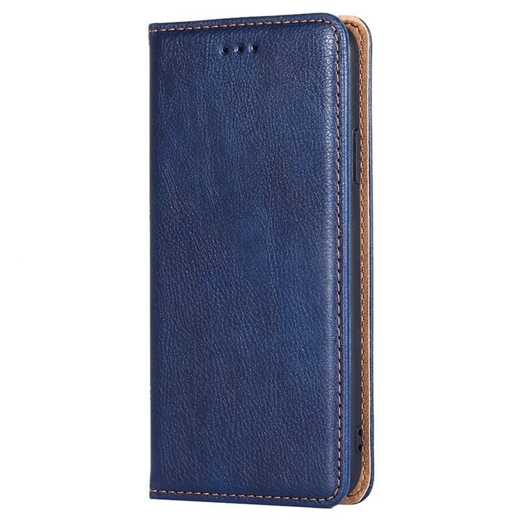 For Xiaomi Redmi 13C 4G Gloss Oil Solid Color Magnetic Leather Phone Case(Blue) - 13C Cases by buy2fix | Online Shopping UK | buy2fix