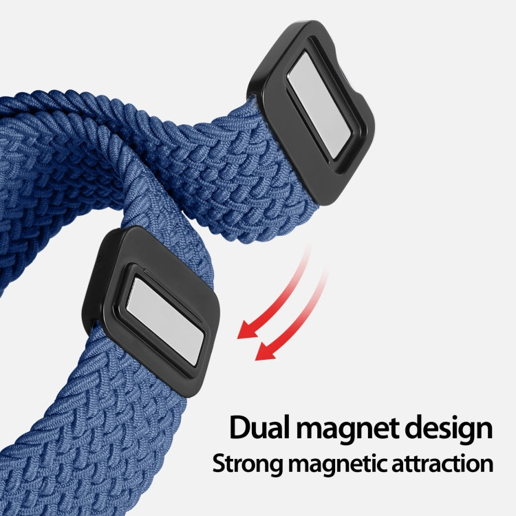 DUX DUCIS Mixture Pro Series Magnetic Buckle Nylon Braid Watch Band, Size:20mm(Storm Blue) - 20mm Bands by DUX DUCIS | Online Shopping UK | buy2fix