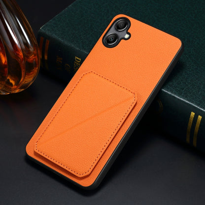 For Samsung Galaxy A32 5G Denior Imitation Calf Leather Back Phone Case with Holder(Orange) - Galaxy Phone Cases by Denior | Online Shopping UK | buy2fix