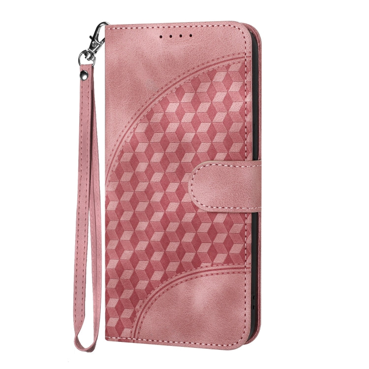For Xiaomi 14 Pro YX0060 Elephant Head Embossed Phone Leather Case with Lanyard(Pink) - 14 Pro Cases by buy2fix | Online Shopping UK | buy2fix
