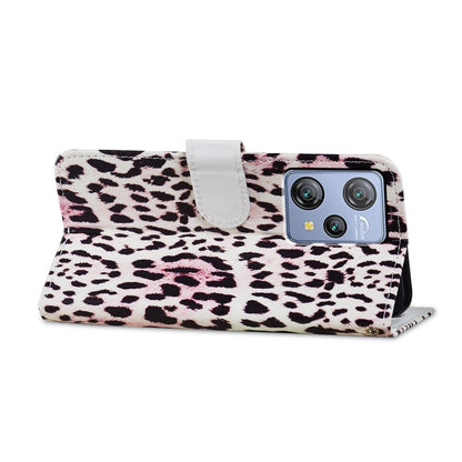 For Blackview A53 Pro Painted Pattern Horizontal Flip Leather Phone Case(Leopard) - More Brand by buy2fix | Online Shopping UK | buy2fix