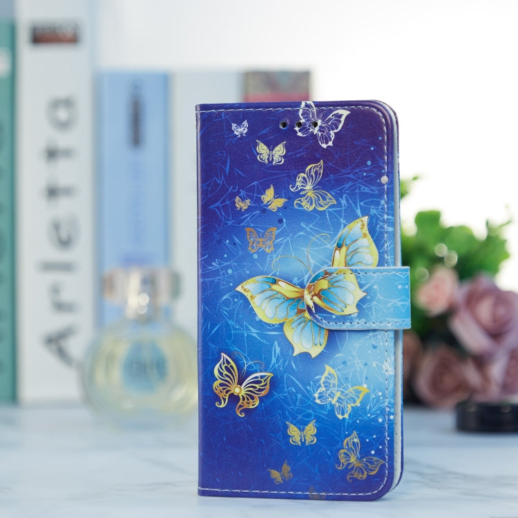 For Blackview A55 Pro Painted Pattern Horizontal Flip Leather Phone Case(Butterfly) - More Brand by buy2fix | Online Shopping UK | buy2fix