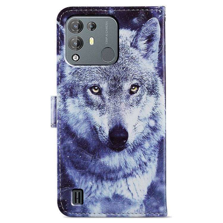 For Blackview A55 Pro Painted Pattern Horizontal Flip Leather Phone Case(White Wolf) - More Brand by buy2fix | Online Shopping UK | buy2fix