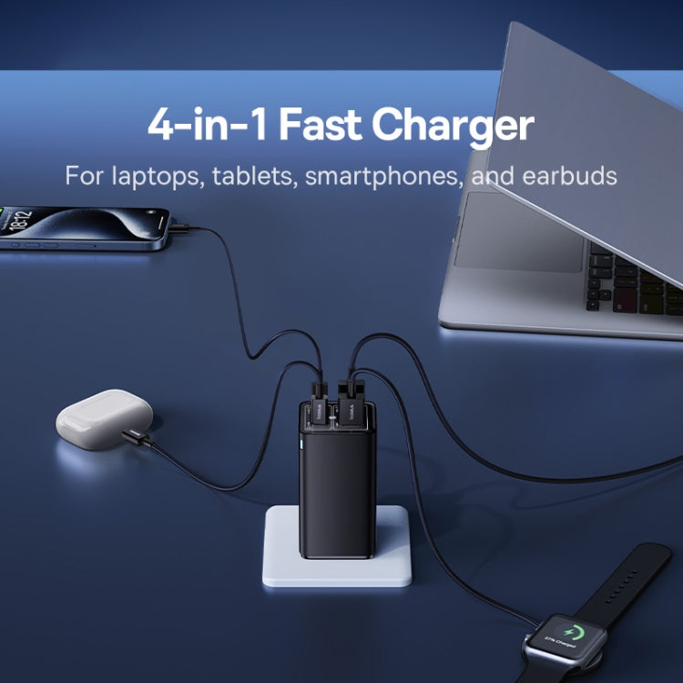 Baseus GaN6 Pro 100W 2 x USB-C / Type-C + 2 x USB Fast Charger, US Plug(Black) - USB Charger by Baseus | Online Shopping UK | buy2fix