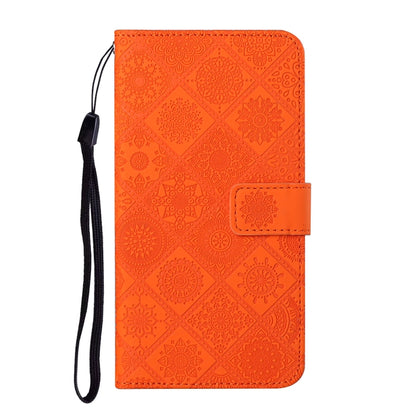 For Google Pixel 9 Pro XL Ethnic Style Embossed Pattern Leather Phone Case(Orange) - Google Cases by buy2fix | Online Shopping UK | buy2fix