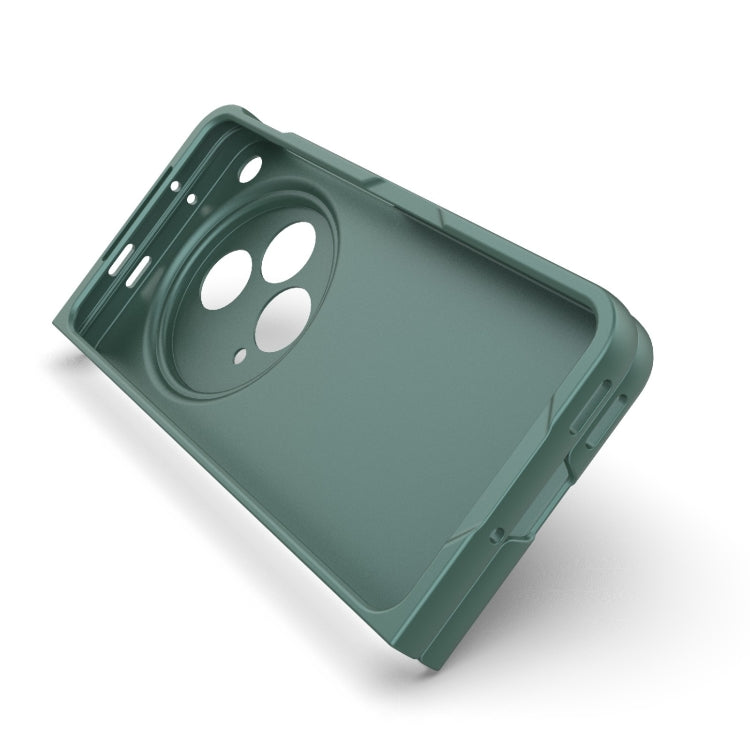 For OPPO Find N3 Magic Shield Fold PC Shockproof Phone Case(Dark Green) - Find N3 Cases by buy2fix | Online Shopping UK | buy2fix