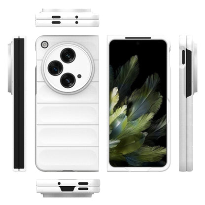 For OPPO Find N3 Magic Shield Fold PC Shockproof Phone Case(White) - Find N3 Cases by buy2fix | Online Shopping UK | buy2fix