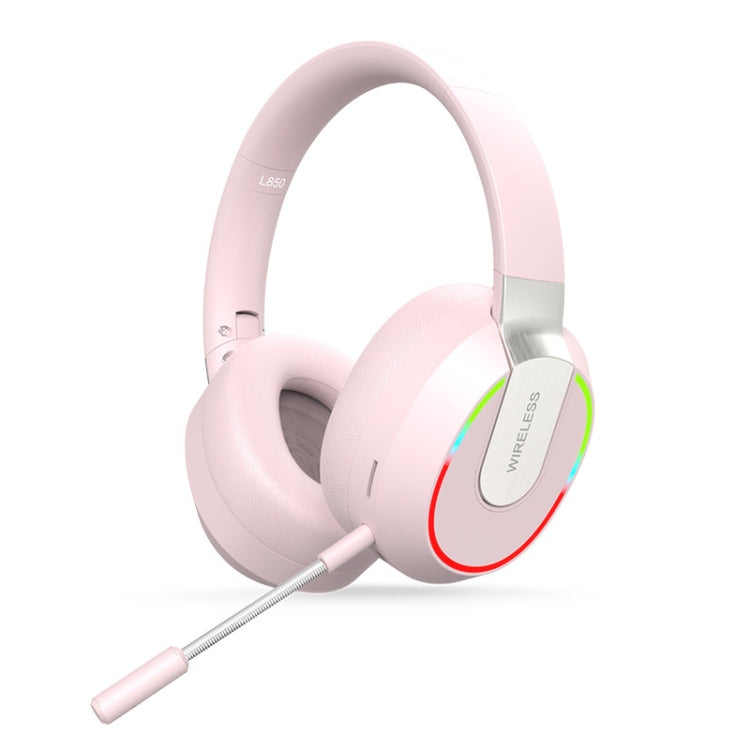 L850 Foldable ENC Noise Reduction Wireless Bluetooth Earphone with Microphone(Pink) - Headset & Headphone by buy2fix | Online Shopping UK | buy2fix