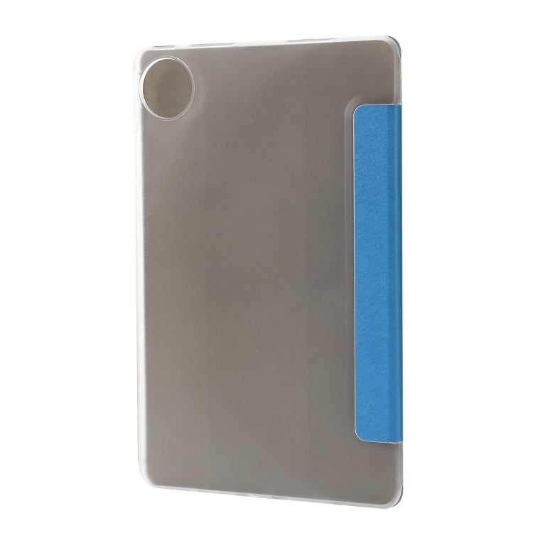 For Huawei MatePad Pro 11 2024 Silk Texture 3-Fold Leather Tablet Case(Light Blue) - Huawei by buy2fix | Online Shopping UK | buy2fix