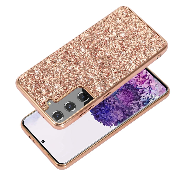 For Samsung Galaxy S24 5G Glitter Powder TPU Phone Case(Gold) - Galaxy S24 5G Cases by buy2fix | Online Shopping UK | buy2fix