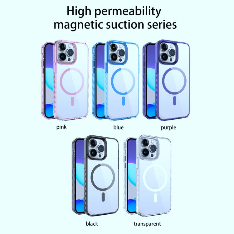 For iPhone 12 / 12 Pro 2.5mm MagSafe Acrylic Hybrid TPU Phone Case(Deep Purple) - iPhone 12 / 12 Pro Cases by buy2fix | Online Shopping UK | buy2fix