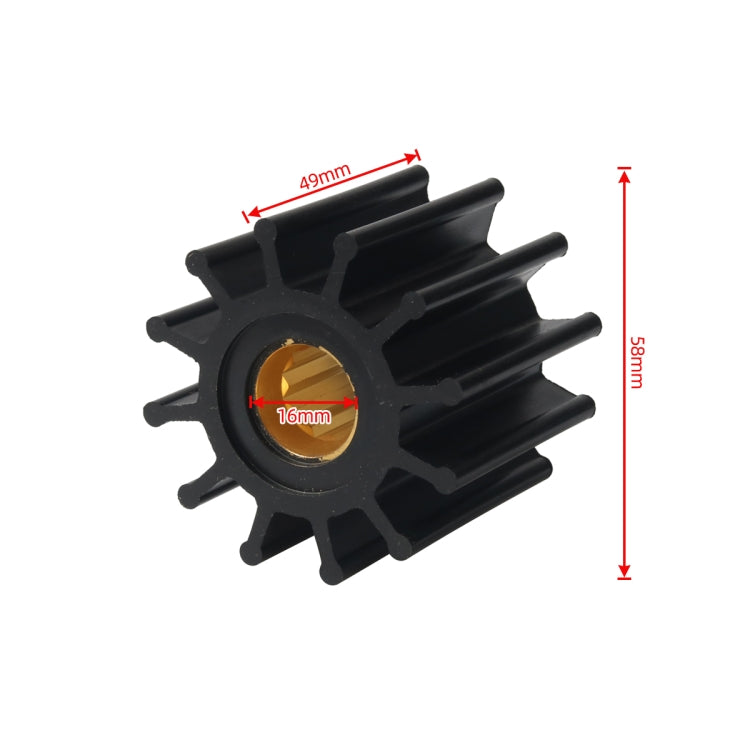 For Johnson Outboard Pump Impeller 102480501(Black) - Marine Accessories & Parts by buy2fix | Online Shopping UK | buy2fix