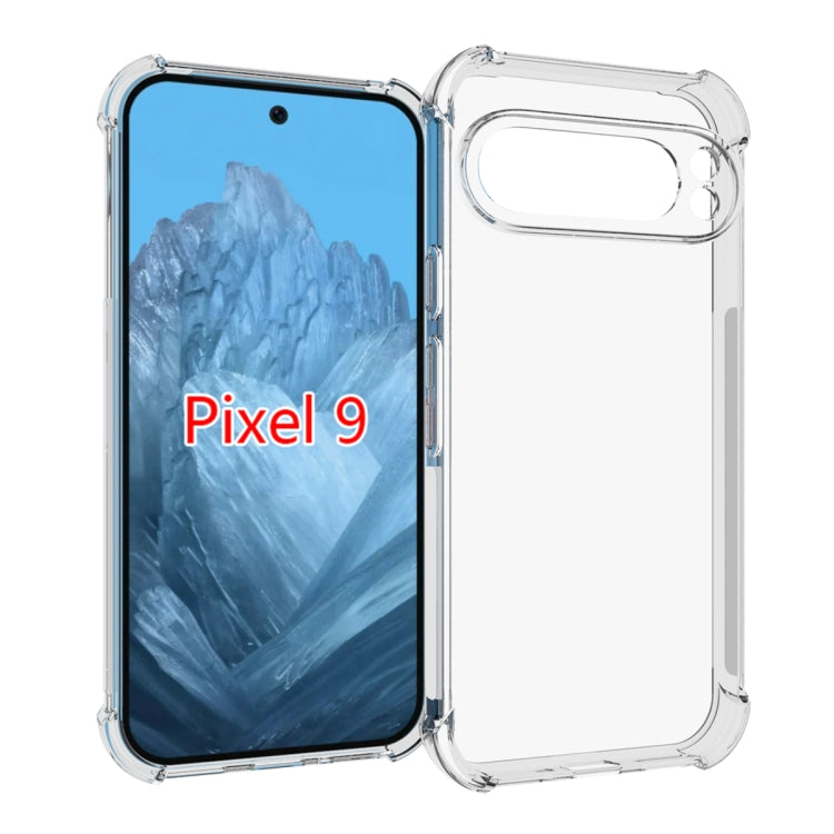 For Google Pixel 9 Pro / 9 Shockproof Non-slip Thickening TPU Phone Case(Transparent) - Google Cases by buy2fix | Online Shopping UK | buy2fix