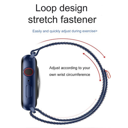 For Apple Watch Ultra 49mm Loop Nylon Watch Band(Starlight) - Watch Bands by buy2fix | Online Shopping UK | buy2fix