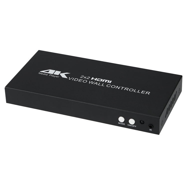 XP02 4K 2x2 HDMI Video Wall Controller Multi-screen Splicing Processor, Style:Ordinary(UK Plug) - Splitter by buy2fix | Online Shopping UK | buy2fix