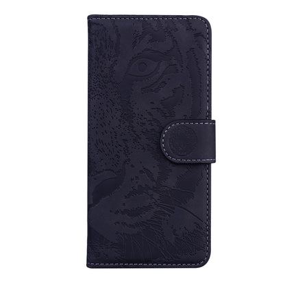 For Google Pixel 9 Tiger Embossing Pattern Flip Leather Phone Case(Black) - Google Cases by buy2fix | Online Shopping UK | buy2fix