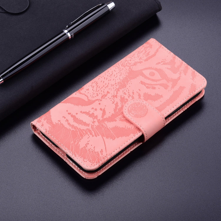 For Google Pixel 9 Pro 5G Tiger Embossing Pattern Flip Leather Phone Case(Pink) - Google Cases by buy2fix | Online Shopping UK | buy2fix