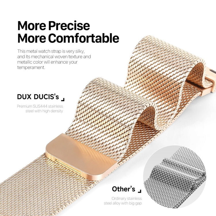 For Apple Watch SE 2023 44mm DUX DUCIS Milanese Pro Series Stainless Steel Watch Band(Gold) - Watch Bands by DUX DUCIS | Online Shopping UK | buy2fix