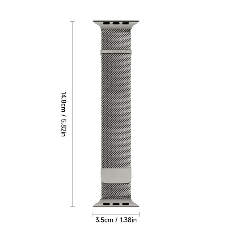 For Apple Watch Series 5 40mm DUX DUCIS Milanese Pro Series Stainless Steel Watch Band(Graphite) - Watch Bands by DUX DUCIS | Online Shopping UK | buy2fix