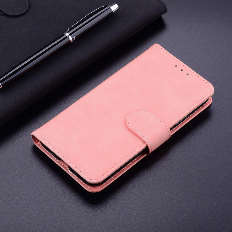 For Google Pixel 9 Pro Skin Feel Pure Color Flip Leather Phone Case(Pink) - Google Cases by buy2fix | Online Shopping UK | buy2fix