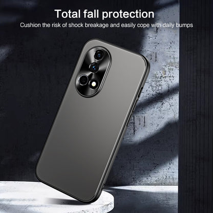 For Huawei nova 12 Pro R-JUST RJ-61 Electroplating Frosted TPU + PC Phone Case(Silver) - Huawei Cases by R-JUST | Online Shopping UK | buy2fix