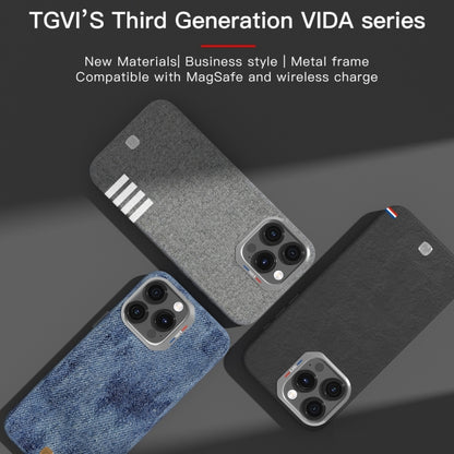 For iPhone 15 Pro Max TGVIS Vida Series MagSafe Magnetic Phone Case(Black) - iPhone 15 Pro Max Cases by TGVIS | Online Shopping UK | buy2fix