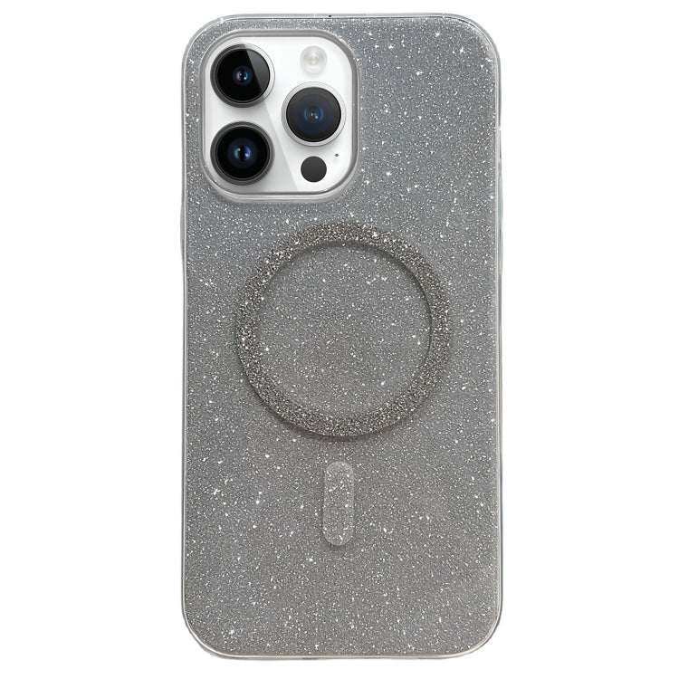 For iPhone 13 Pro Max Glitter MagSafe Magnetic TPU Phone Case(Silver) - iPhone 13 Pro Max Cases by buy2fix | Online Shopping UK | buy2fix