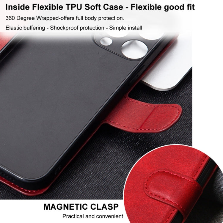 For Samsung Galaxy S24+ 5G IMAK Count Series Flip Leather Phone Case(Red) - Galaxy S24+ 5G Cases by imak | Online Shopping UK | buy2fix