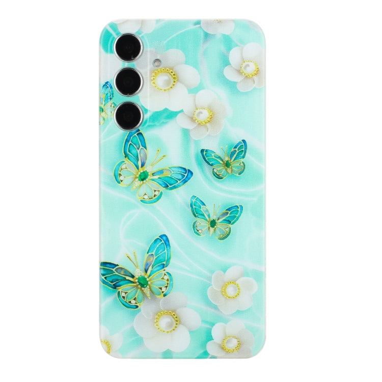 For Samsung Galaxy A15 4G / 5G Colorful Painting Pattern TPU Phone Case(Butterflies) - Galaxy Phone Cases by buy2fix | Online Shopping UK | buy2fix