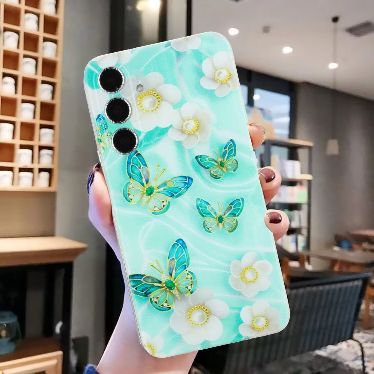 For Samsung Galaxy A15 4G / 5G Colorful Painting Pattern TPU Phone Case(Butterflies) - Galaxy Phone Cases by buy2fix | Online Shopping UK | buy2fix