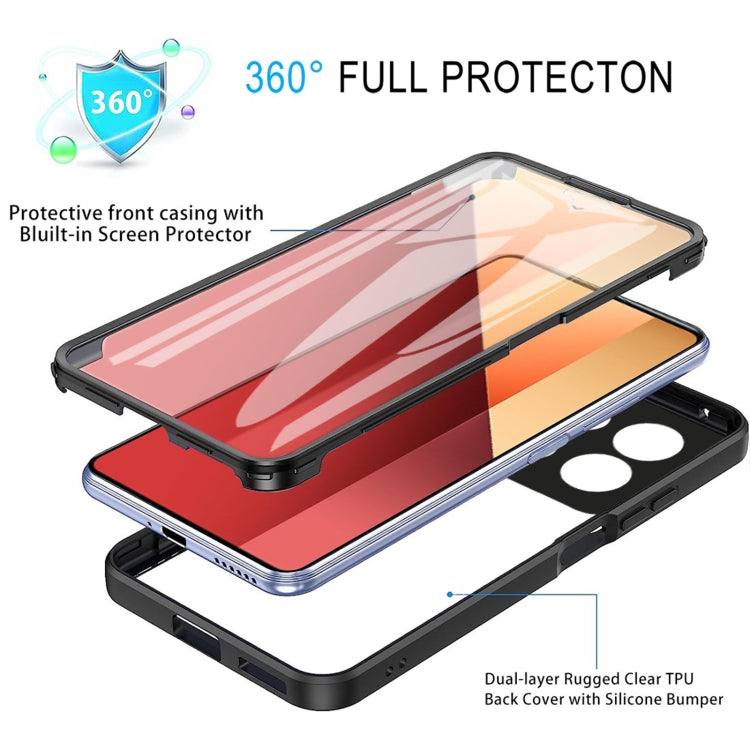 For Xiaomi Redmi Note 13 Pro 4G Acrylic + TPU 360 Degrees Full Coverage Phone Case(Pink) - Note 13 Pro Cases by buy2fix | Online Shopping UK | buy2fix