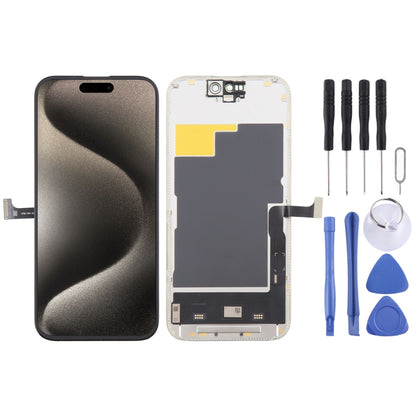 For iPhone 15 Pro Soft DD OLED LCD Screen with Digitizer Full Assembly, Remove IC Need Professional Repair - LCD Related Parts by buy2fix | Online Shopping UK | buy2fix