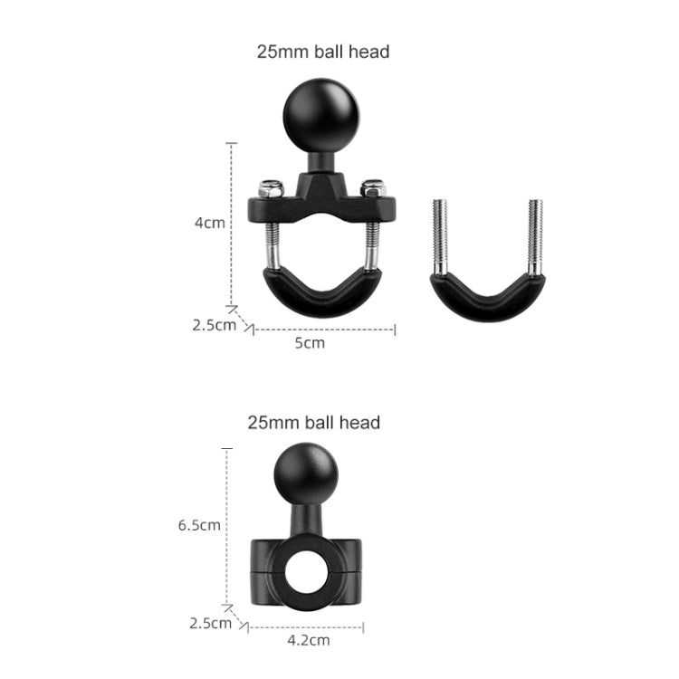 10 in 1 Crabs Selfie Stick Motorcycle Clamps Handlebar Fixed Mount - Holder by buy2fix | Online Shopping UK | buy2fix