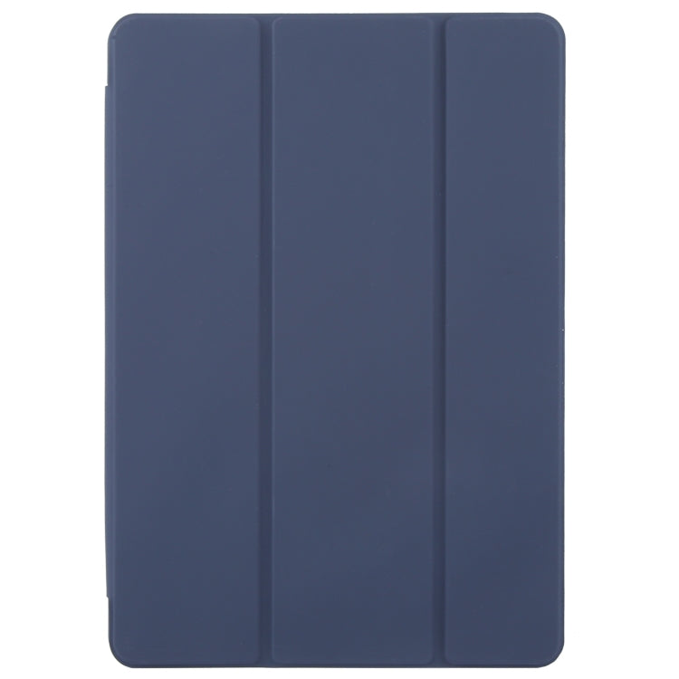 For Huawei MatePad Pro 11 2022/2024 Tri-fold Silicone Leather Tablet Case(Dark Blue) - Huawei by buy2fix | Online Shopping UK | buy2fix