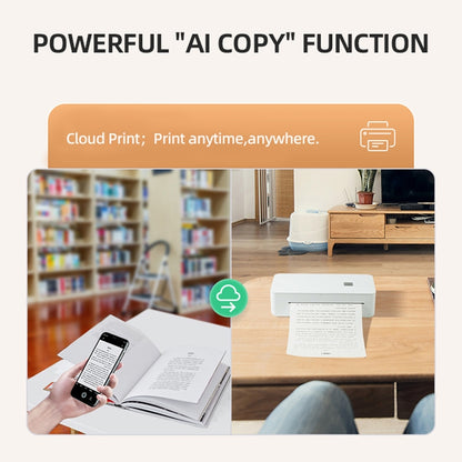A4 mini Portable Bluetooth HD Thermal Printer for Home Office Study(AU Plug) - Printer by buy2fix | Online Shopping UK | buy2fix