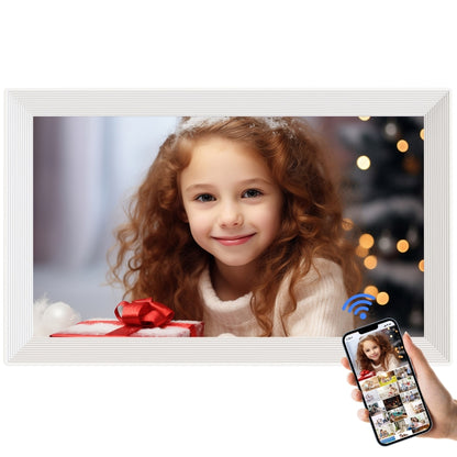 Pritom PF200 10.1 inch Digital Photo Frame Wall Mounted LED Advertising Machine, Plug:UK Plug(White) - 11 inch Below by PRITOM | Online Shopping UK | buy2fix