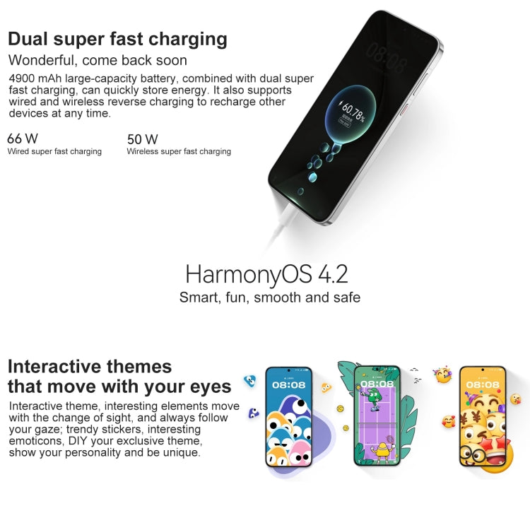 HUAWEI Pura 70, 12GB+1TB, Screen Fingerprint Identification,6.6 inch HarmonyOS 4.2 Kirin 9010 Octa Core up to 2.3GHz, NFC, OTG, Not Support Google Play(Black) - Huawei Mate & P by Huawei | Online Shopping UK | buy2fix