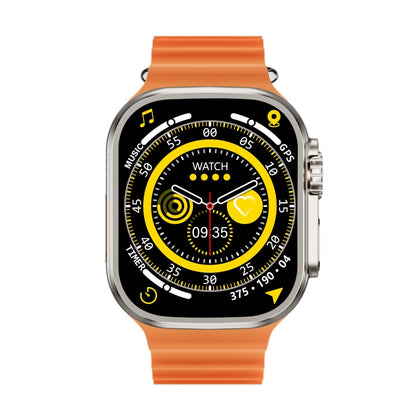 ZGA W02 2.02 inch Screen Seconds Hand BT Call Smart Watch, Support Heart Rate / AI Voice Assistant / Sedentary Reminder(Orange) - Smart Watches by ZGA | Online Shopping UK | buy2fix