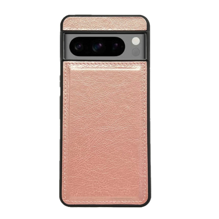 For Google Pixel 9 / Pixel 9 Pro Cowhide Texture Back Cover Phone Case(Rose Gold) - Google Cases by buy2fix | Online Shopping UK | buy2fix