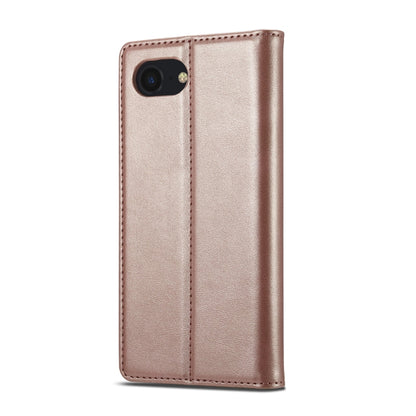 For iPhone SE 2024 LC.IMEEKE Strong Magnetic Leather Phone Case with Holder & Card Slots & Wallet(Rose Gold) - More iPhone Cases by LC.IMEEKE | Online Shopping UK | buy2fix