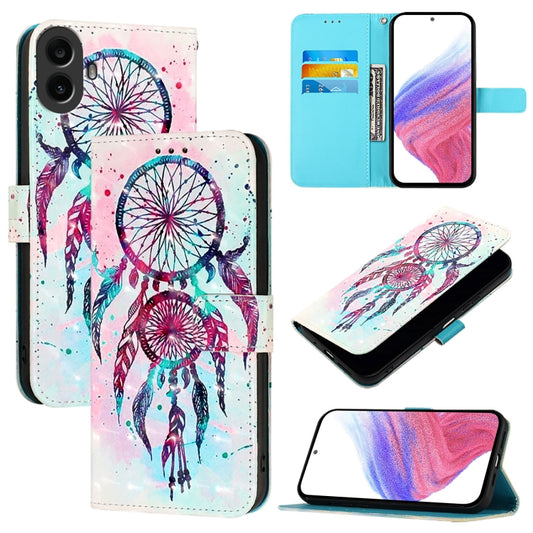 For Nothing CMF Phone 1 3D Painting Horizontal Flip Leather Phone Case(Color Drop Wind Chimes) - More Brand by buy2fix | Online Shopping UK | buy2fix